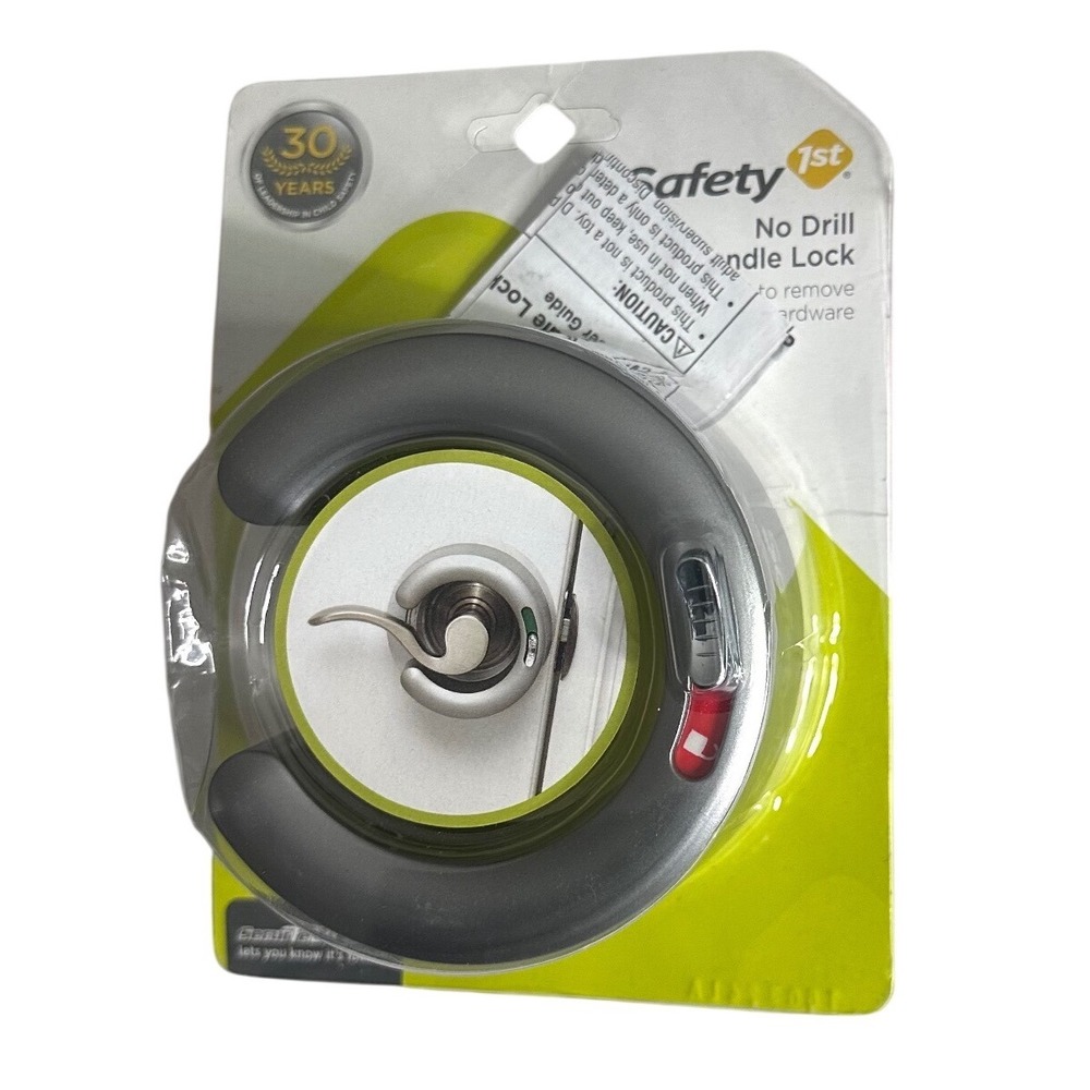 Safety 1st White Plastic No Drill Lever‎ Handle Lock Child Baby Safety Door Lock